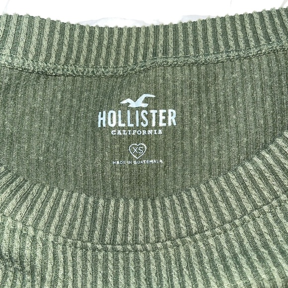 Ribbed Green Hollister Top - Picture 3 of 3